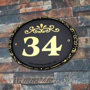 ES-031 Border Sign Antique Gold 34