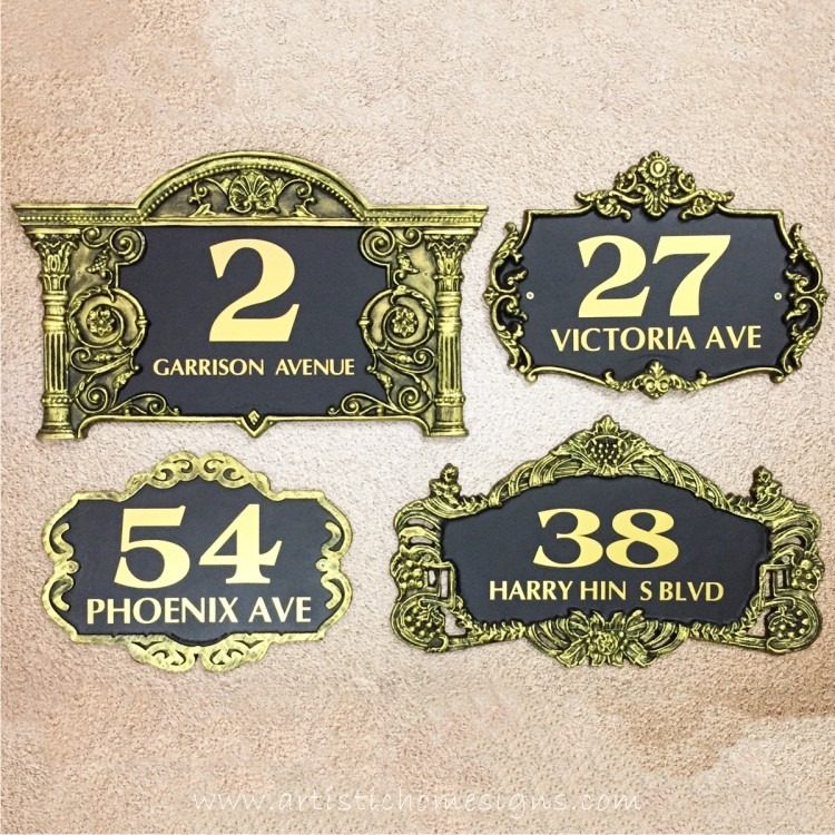 Classic Lace Sign Antique Gold