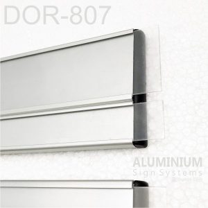 DOR-807 Slider Door Sign Prints With Clear PVC