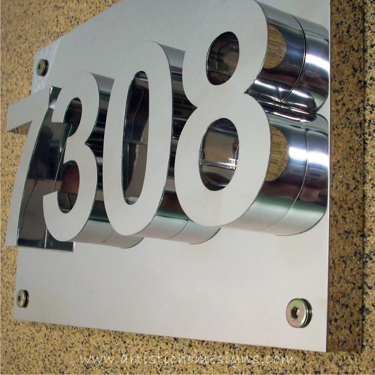 3D Numbers Address Sign Plaque 7308