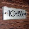 Etching Glass Sign Black Letters Silver Board