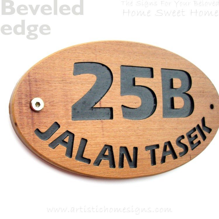 WDO-145 Wooden Sign Black Letters 25B