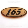 WDO-090 Oval Wooden Border House Sign 165