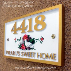 REC-001 Rectangle Artistic Home Signs Made In Malaysia