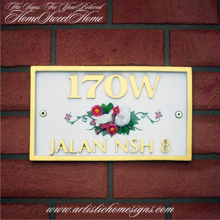 REC-001 Rectangle Artistic Home Signs Made In Malaysia