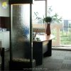 Artistic Waterfall Textured Glass Feng Shui Divider Floor Fountain Made In Malaysia