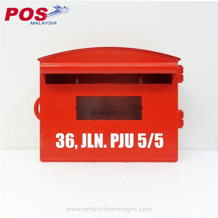 Malaysia-Post-Box-Mailbox-Horizontal-Plastic-Letterbox-With-3M-Reflective-Sticker-Address-Sign-MLB-405