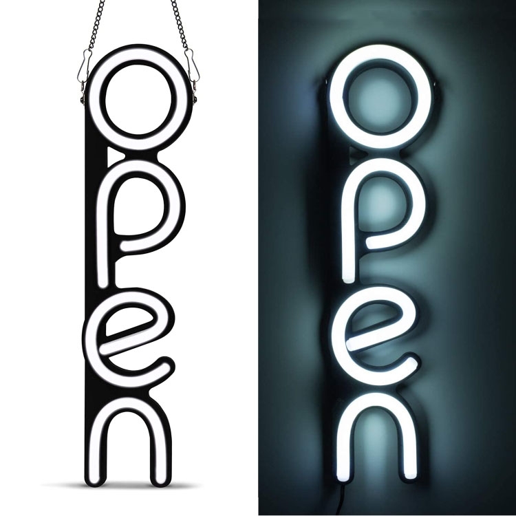 Details About Vertical Led Open Sign With 2 Color Ultra Bright Neon